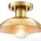 Designers Fountain Rey 13 in. 1-Light Brushed Gold Modern Semi Flush Mount with Clear Glass Shade for Bedrooms D308M-SF-BG - alternate 7